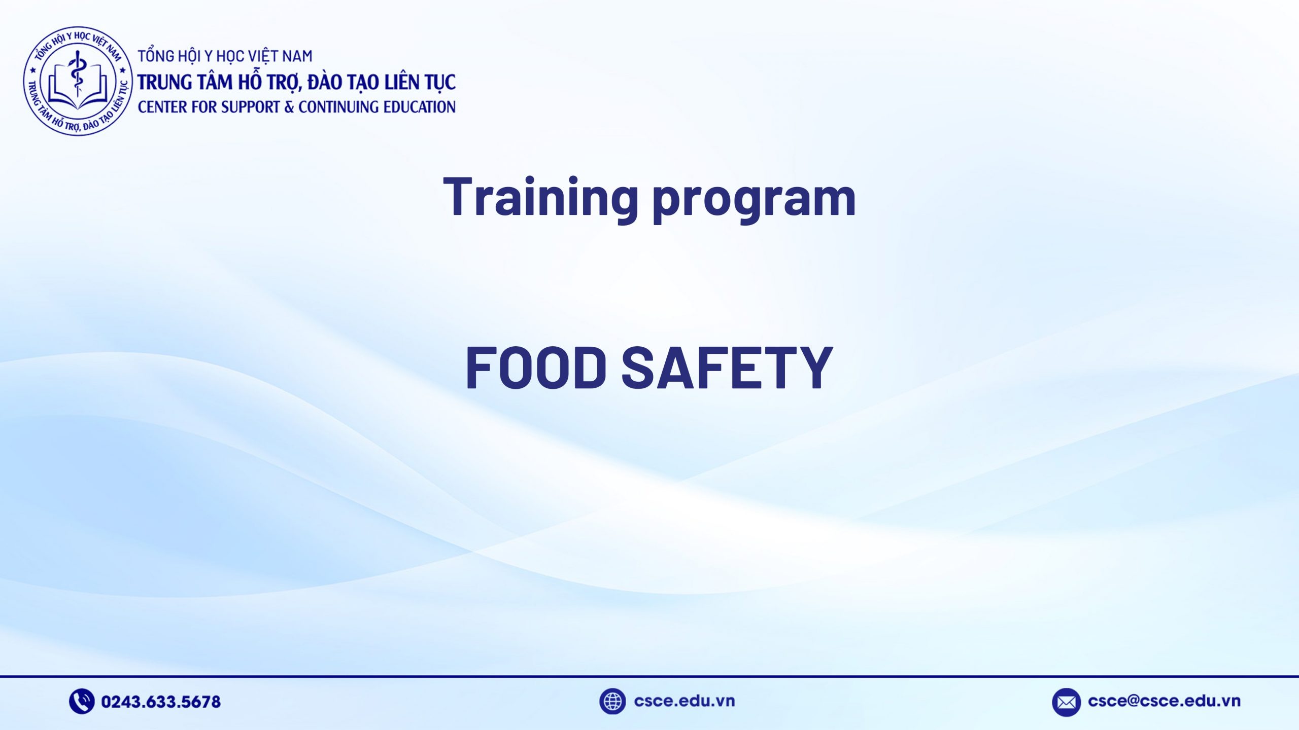 Training Program “Food Safety”