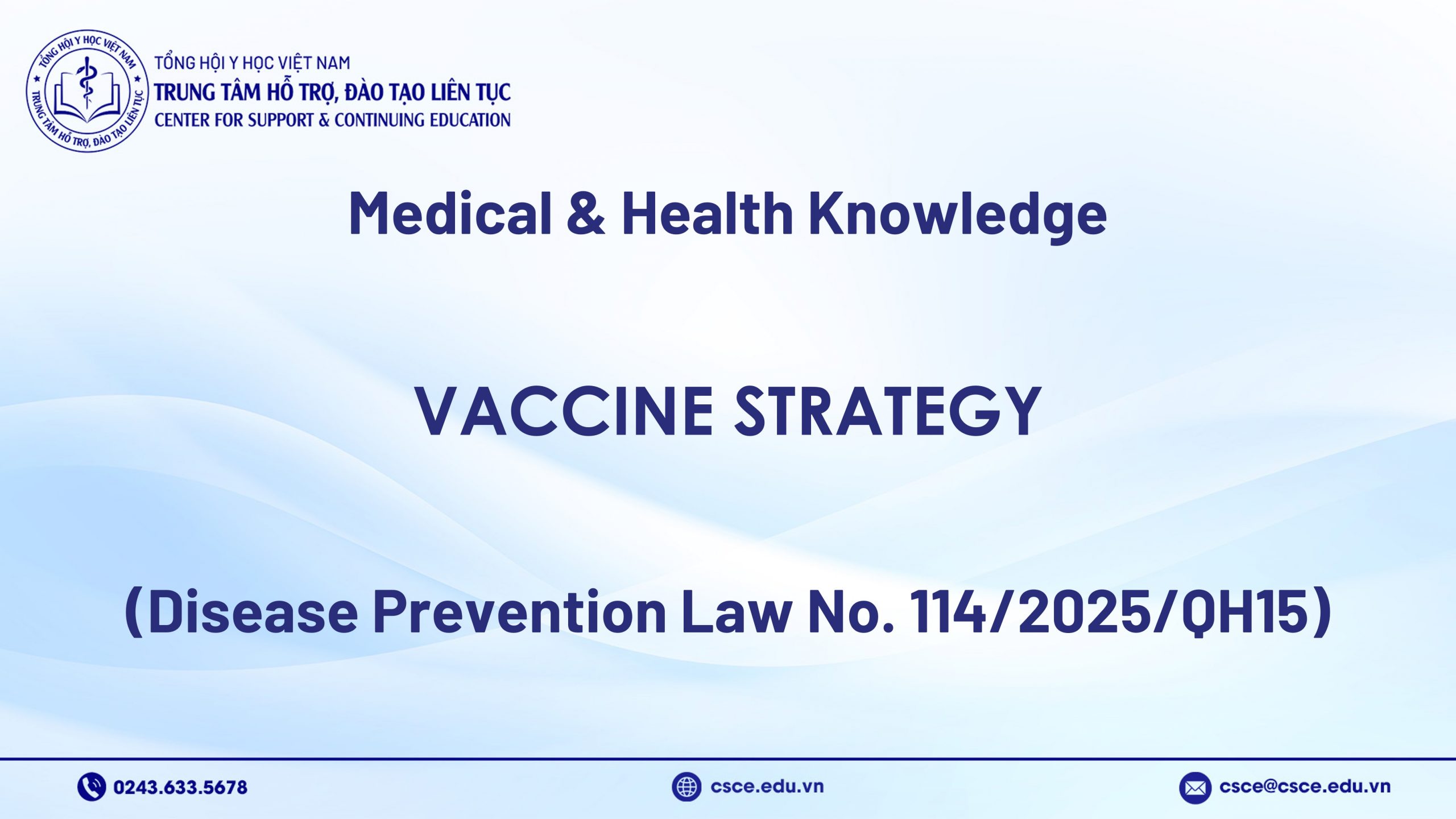Vaccine Strategy (Disease Prevention Law No. 114/2025/QH15)